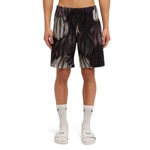 MSGM Purple Cotton Bermuda Men's Shorts